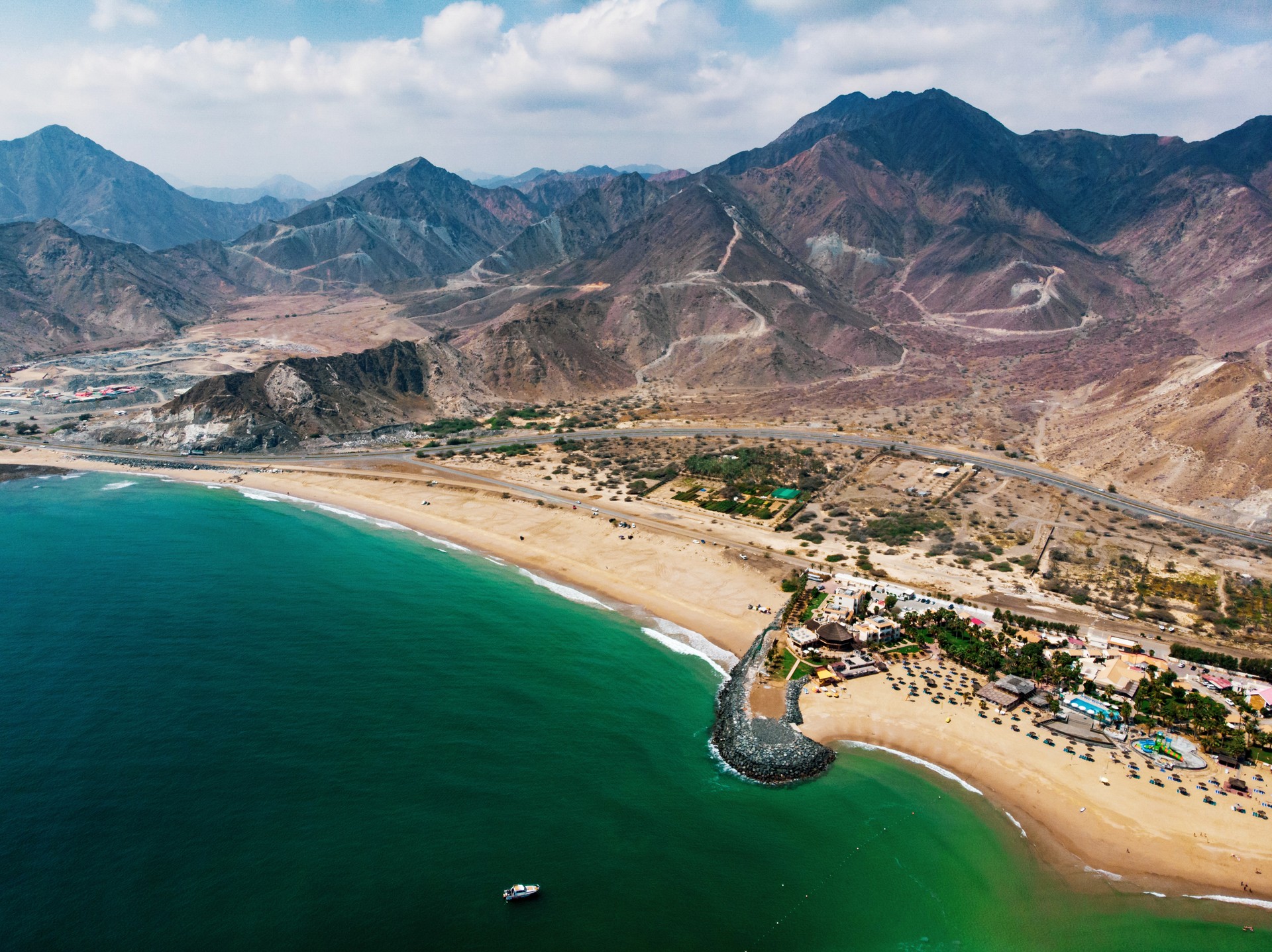 Fujairah City in the United Arab Emirates